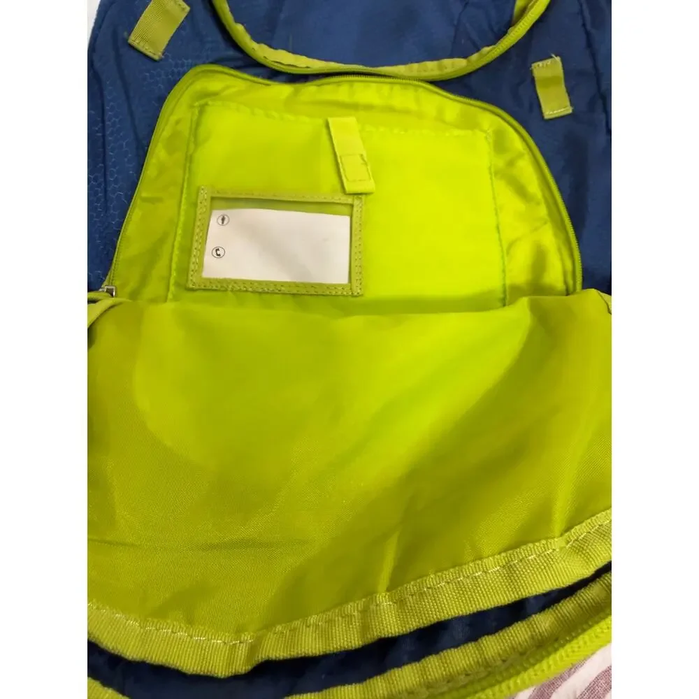 Embark Backpack Laptop School Travel Hiking Navy Lime Multi Pocket Target 18in L